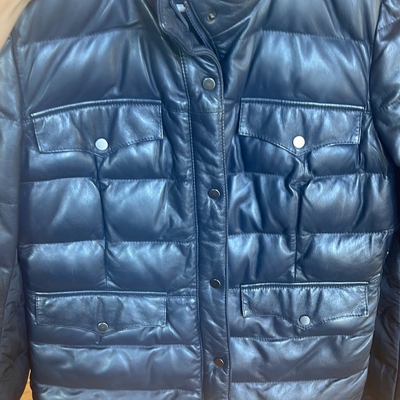 Stetsons Leather Down Jacket - Picture 6 of 6